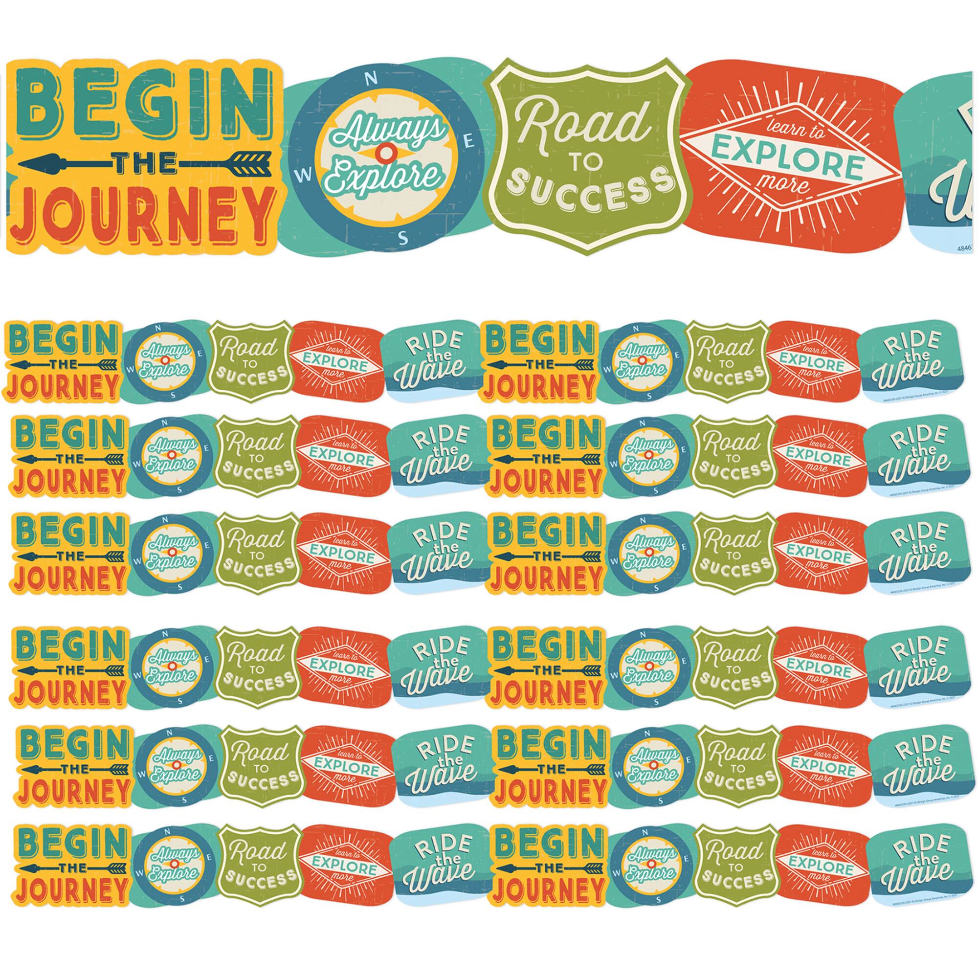 Eureka Adventurer Badges Extra Wide Deco Trim® Set